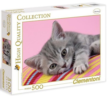 Puzzle 500 HQ Grey Kitten