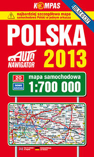 Polska mapa samochodowa 1:700 000