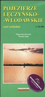 Pojezierze Łęczyńsko-Włodawskie część zachodnia Mapa turystyczna 1:50 000