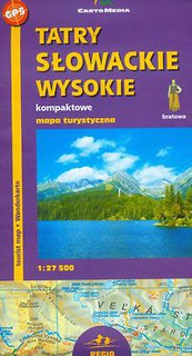 Tatry Słowackie Wysokie Mapa turystyczna 1:27 500