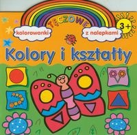 Kolory i kształty Tęczowe kolorowanki z nalepkami