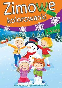 Zimowe kolorowanki 3-4