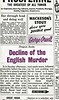 Decline of the English Murder