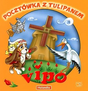 Vipo. Pocztówka z tulipanem