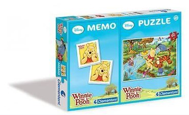 Puzzle 60+Memo Kubuś Puchatek