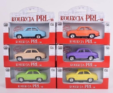 Kolekcja PRL-u Syrena 104, 6 kolorów