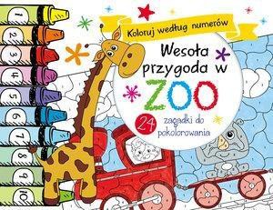 Koloruj według numerów. Wesoła przygoda w ZOO