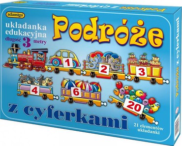 Układanka - Podróże z cyferkami