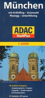 StadtPlan ADAC. Monachium 1:20 000