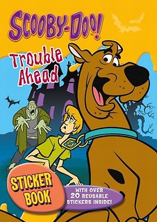 Scooby Doo. Kolorowanka z naklejkami - Kłopoty.