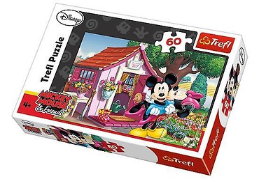 Puzzle 60 Miki i Minnie w Europie TREFL