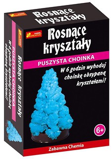 Rosnące kryształy. Puszysta choinka niebieska