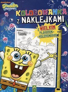 Kolorowanka z naklejkami - SpongeBob