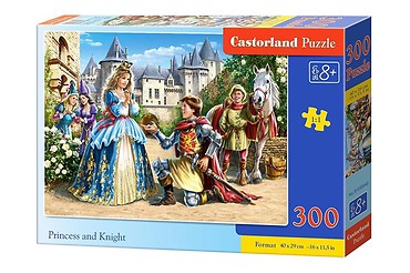 Puzzle 300 Księżniczka i Rycerz CASTOR