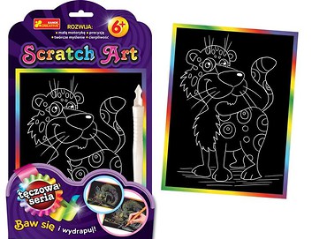 Scratch Art. Tęczowa seria - Lampart