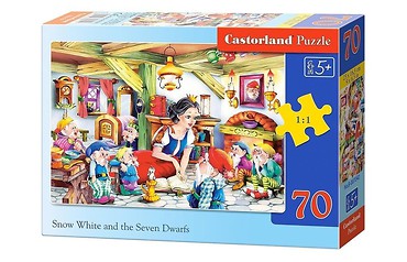 Puzzle 70 - Królewna Śnieżka i siedmiu.. CASTOR