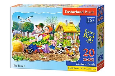 Puzzle 20 maxi Duża Rzepka CASTOR