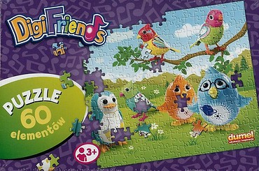 DigiBirds puzzle 60 elementów DUMEL