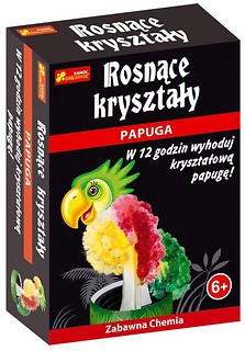 Rosnące kryształy. Papuga