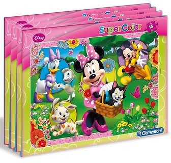 Puzzle 15 Ramkowe Minnie, różne rodzaje