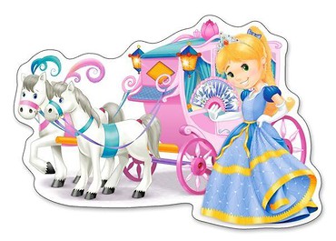 Puzzle 12 maxi - Princess Carriage CASTOR