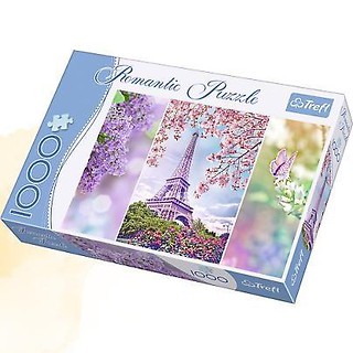 Puzzle 1000 Romantic - Wiosna w Paryżu TREFL