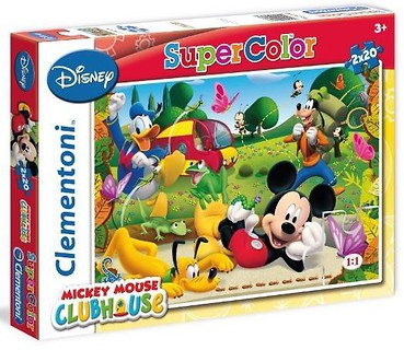 Puzzle 2x20 Klub Przyjaciół Myszki Mickey