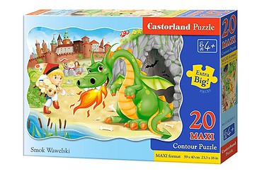 Puzzle 20 maxi - Smok Wawelski CASTOR