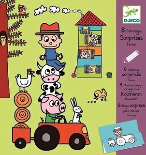 Kolorowanka z niespodzianką - Farma