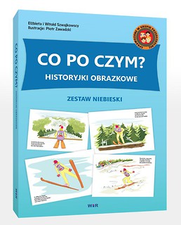 Historyjki obrazkowe. Co po czym? Zestaw niebieski