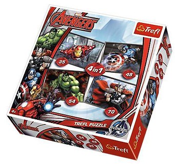 Puzzle 4w1 Avengers TREFL