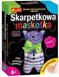 Handmade - Skarpetkowa maskotka. Kotek