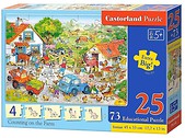 Puzzle Edukacyjne - Counting on the farm CASTOR