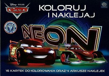 Zestaw kolorowanek z naklejkami Cars