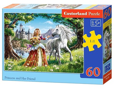 Puzzle 60 Księżniczka i jej przyjaciel CASTOR