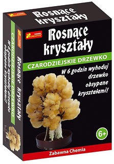 Rosnące kryształy. Czarodziejskie drzewko brzoskw.