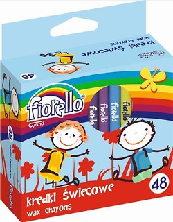 Kredki świecowe 48 kolory FIORELLO