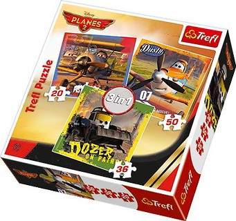 Puzzle 3w1 Bohaterowie w walce z ogniem TREFL