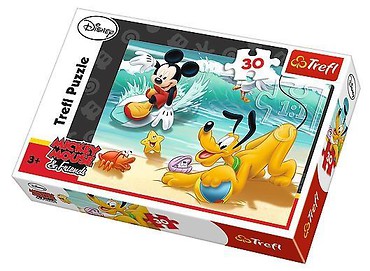 Puzzle 30 Miki i Pluto na plaży TREFL