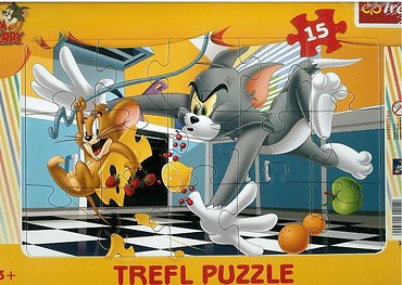 Puzzle ramkowe 15 Tom i Jerry Kuchenne...TREFL