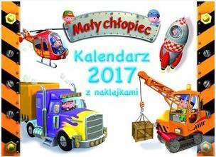 Kalendarz ścienny 2017 z naklejkami. Mały chłopiec