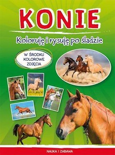 Koloruję i rysuję po śladzie. Konie