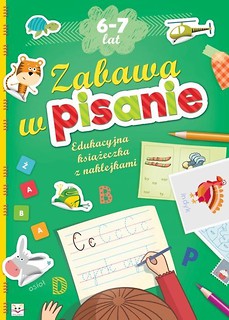 Edukacyjna książeczka z naklej. Zabawa w pisanie