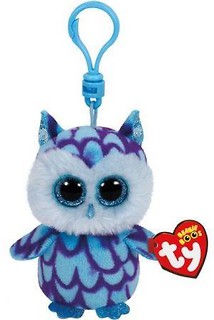 Ty Beanie Boos Oskar - Niebieska Sowa - Brelok