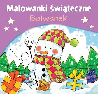 Malowanki świąteczne. Bałwanek