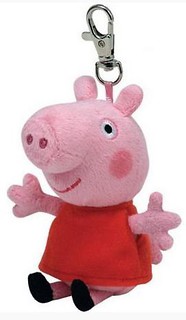 Ty Beanie Babies Świnka Peppa - Brelok