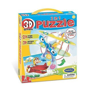 Puzzle 3D 2w1 - Samolot