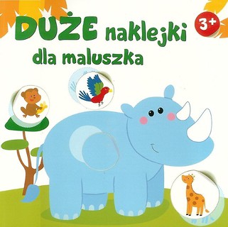 Duże naklejki dla maluszka - Nosorożec 3+