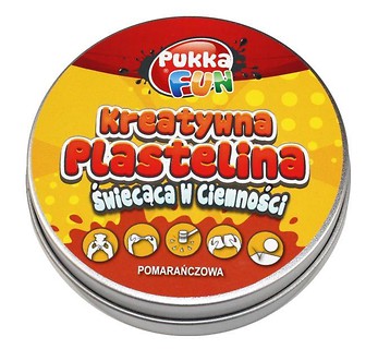 Kreatywna plastelina -Świecąca w ciemności pomar.