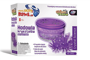 Hodowla kryształów - purpurowe